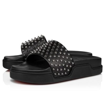 Sandalias Pool Fun Christian Louboutin Hombre - Negros - 1210802B026